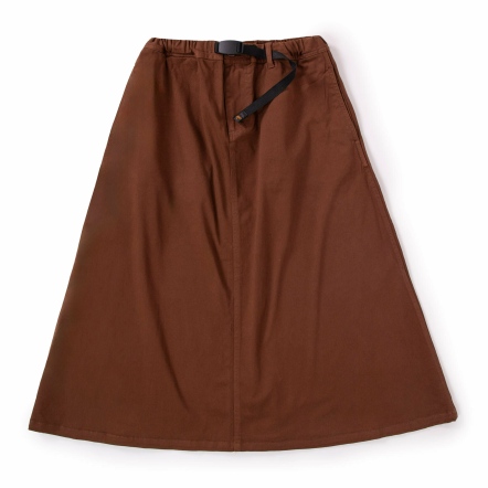 WMNS STREET SKIRT 長裙 咖啡 靛青