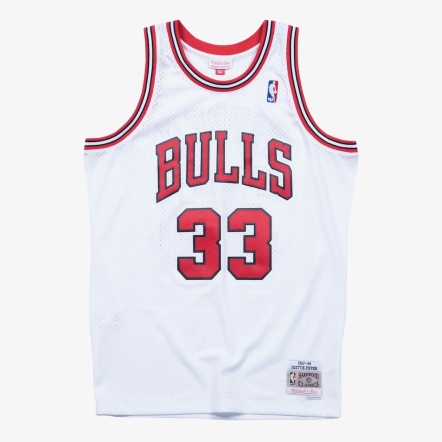 SCOTTIE PIPPEN 1997-98 HOME 公牛 球迷版球衣 白