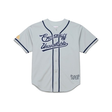BASEBALL JERSEY 經典棒球球衣 棒球衫 灰 白