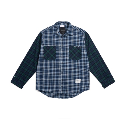 M&N x PHC x STASH PLAID SHIRT 長袖襯衫 藍