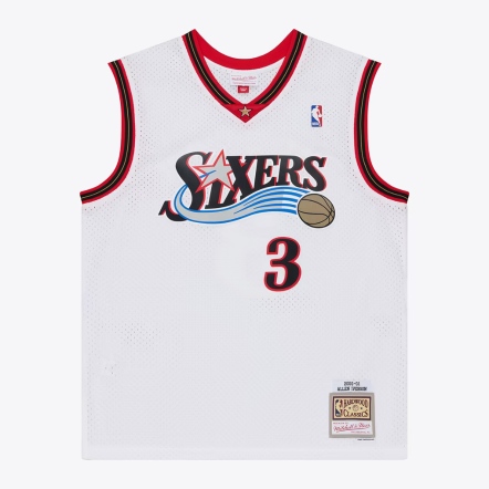 ALLEN IVERSON 2000-01 HOME 七六人 球迷版球衣 白