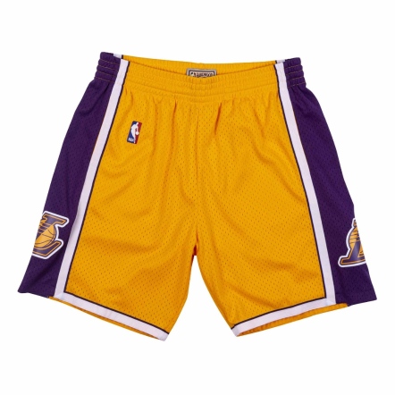 LAKERS 2009-10 HOME 湖人 球迷版球褲 黃