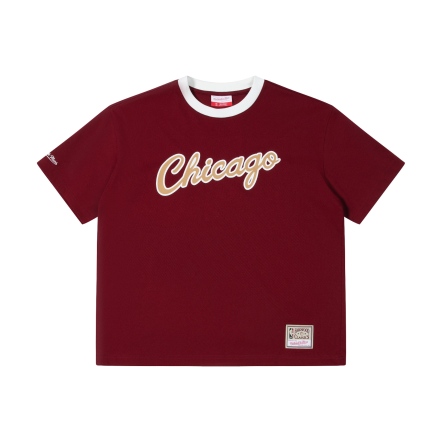 Chicago Bulls 芝加哥公牛短袖上衣 酒紅