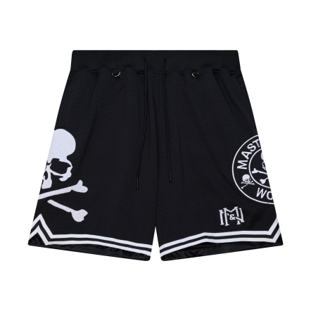 M&N x MASTERMIND 聯名 SHORTS 短褲 黑