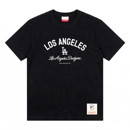 LOS ANGELES DODGERS METRO 道奇隊 短T 黑色
