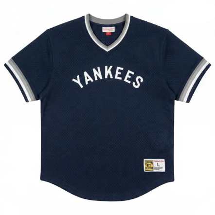 MLB MESH V-NECK YANKEES 洋基 V領網眼球衣 藏青