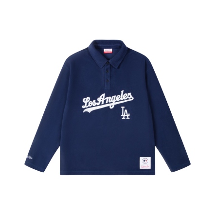 LOS ANGELES DODGERS 洛杉磯道奇 POLO長袖 藏青