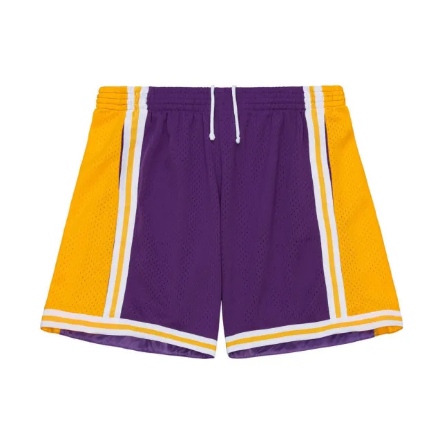 LAKERS 1984-85 ROAD 湖人 球迷版球褲 紫黃